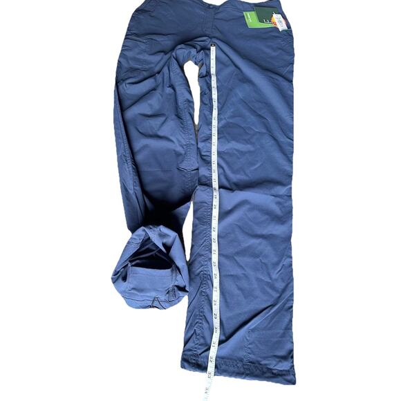 L.L. Bean Women's 8 Navy Trail Hiking Adjustable Waist Stretch Outdoor Pants - Picture 11 of 16